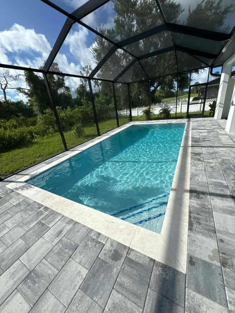 Gunite pool construction in Southwest Florida